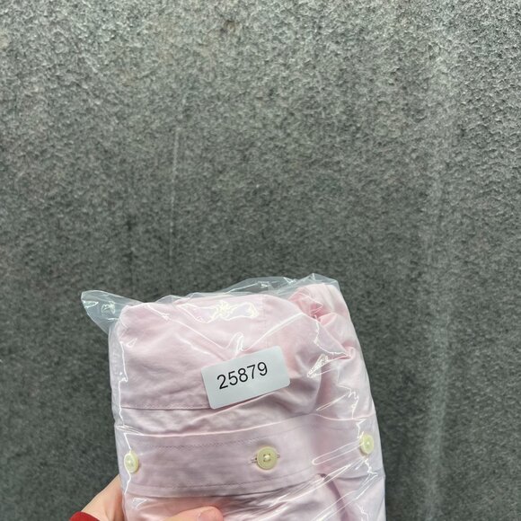 Abercrombie & Fitch Shirt Women Small Pastel Pink Casual Button Down Muscle Fit - Picture 10 of 11